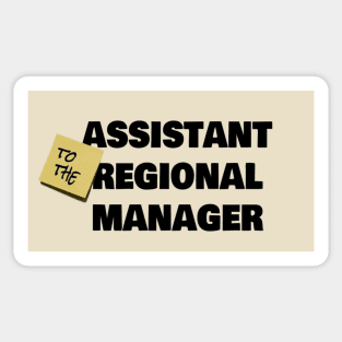 Assistant (to the) Regional Manager Sticker